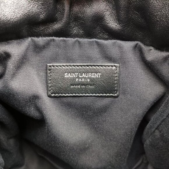 Saint Laurent Yves Helena Fringe Bucket Multicolor Canvas Shoulder Bag - Picture 7 of 10